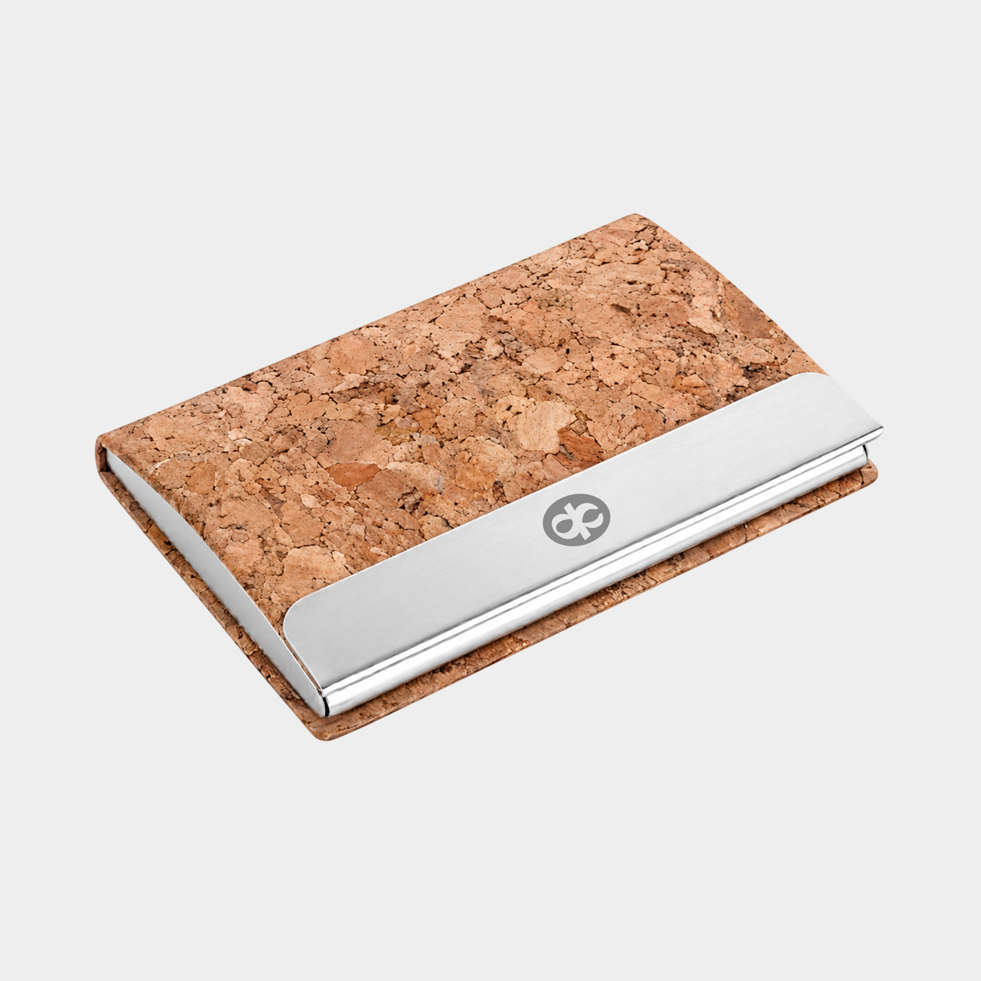 Stainless Steel Magnetic Visiting Card Holder in Cork Material